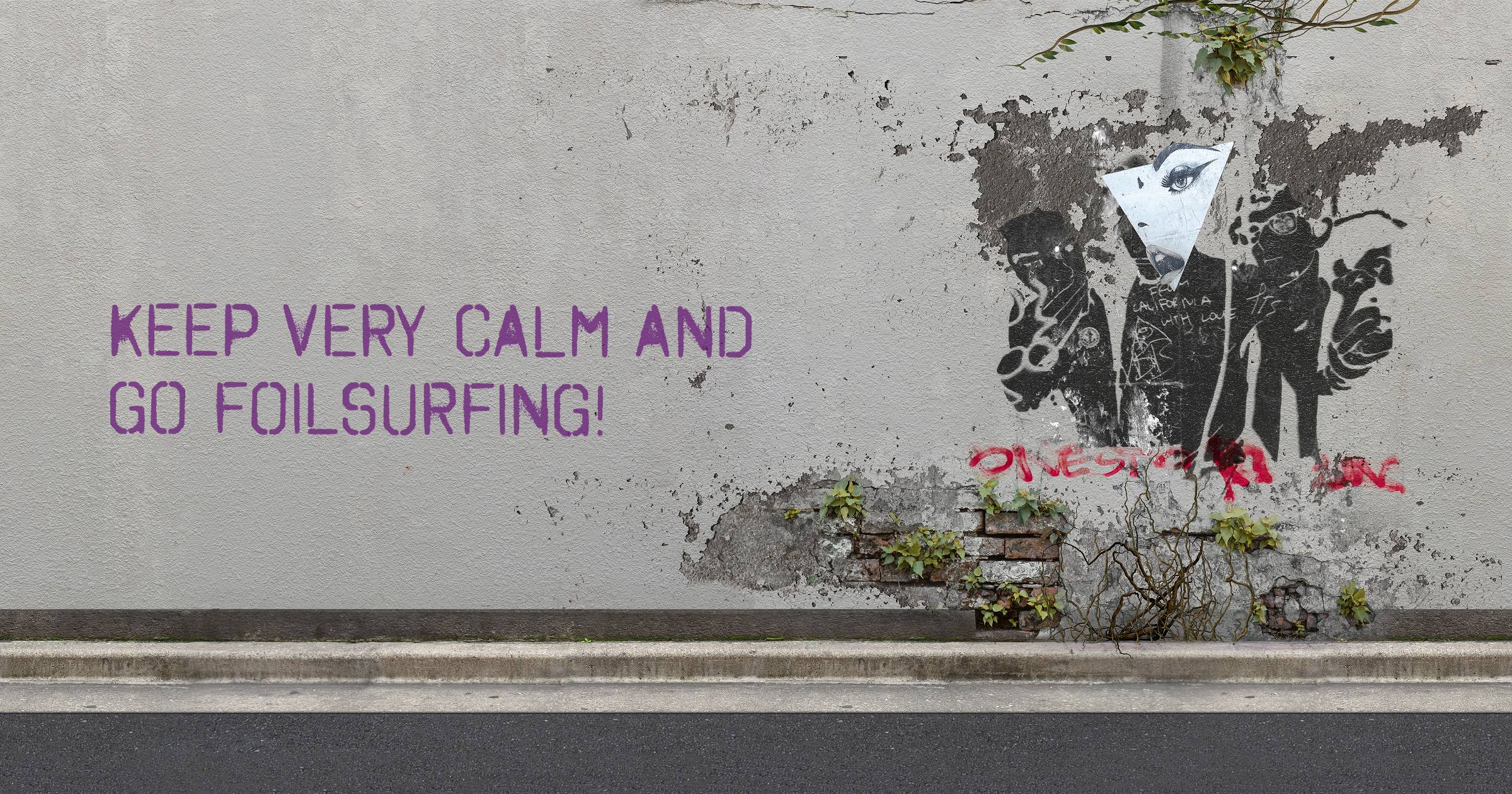 keep very calm and go foilsurfing!