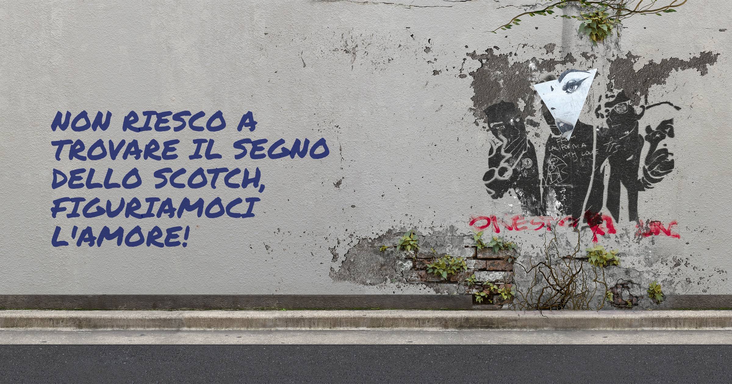 Non riesco a trovare il segno dello scotch, figuriamoci l'amore!