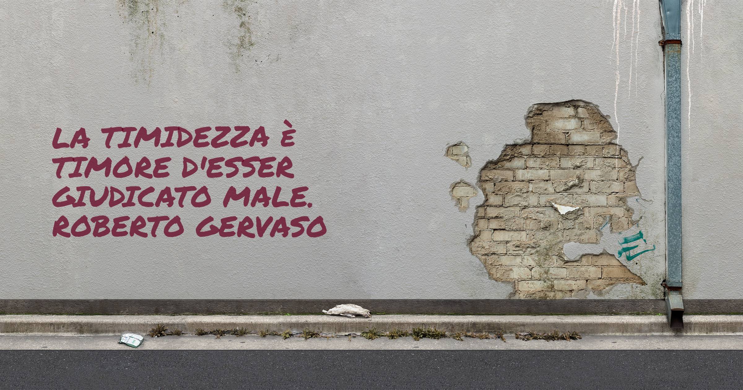 La timidezza è timore d'esser giudicato male. Roberto Gervaso