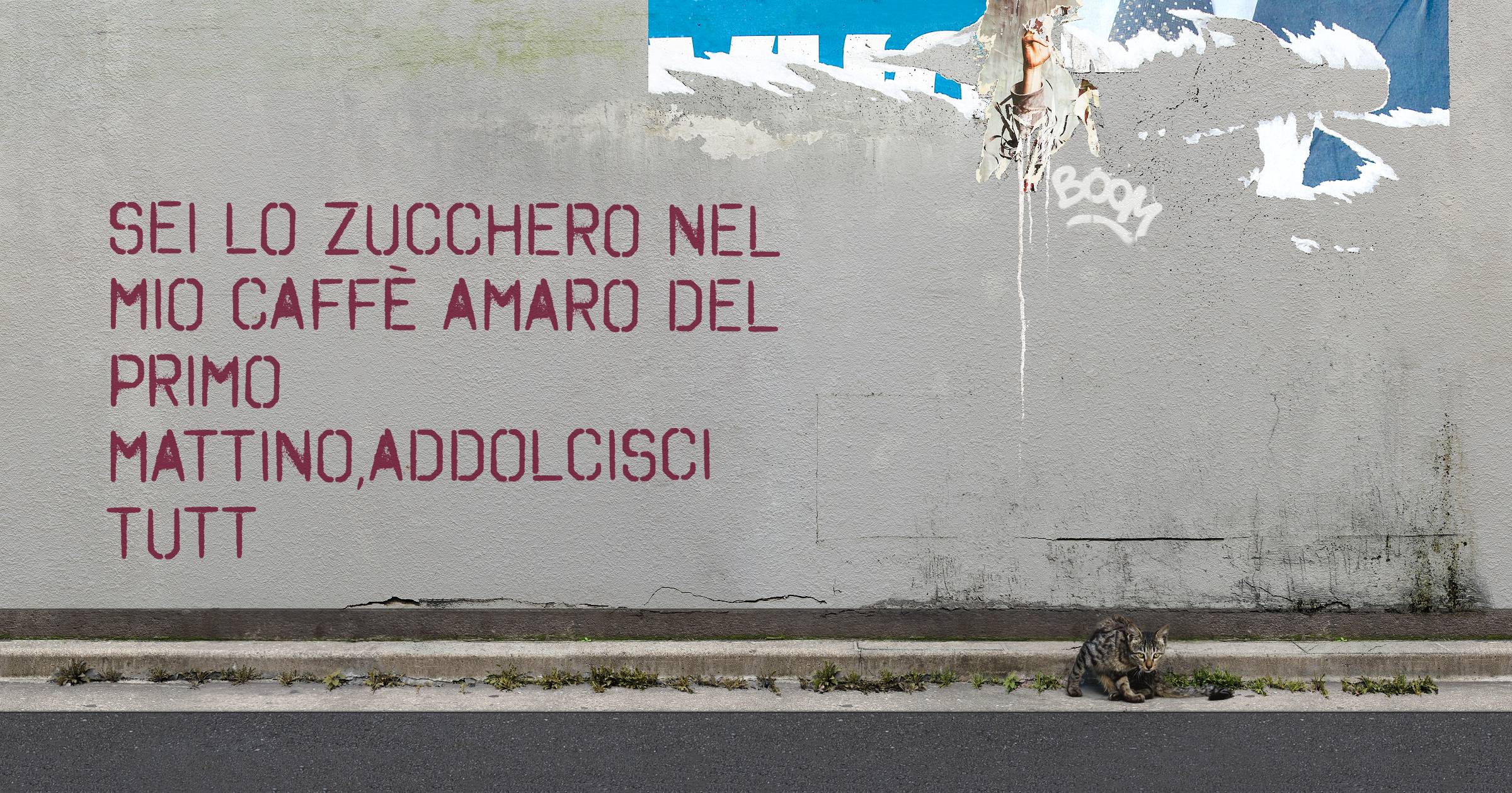 sei lo zucchero nel mio caffè amaro del primo mattino,addolcisci tutt