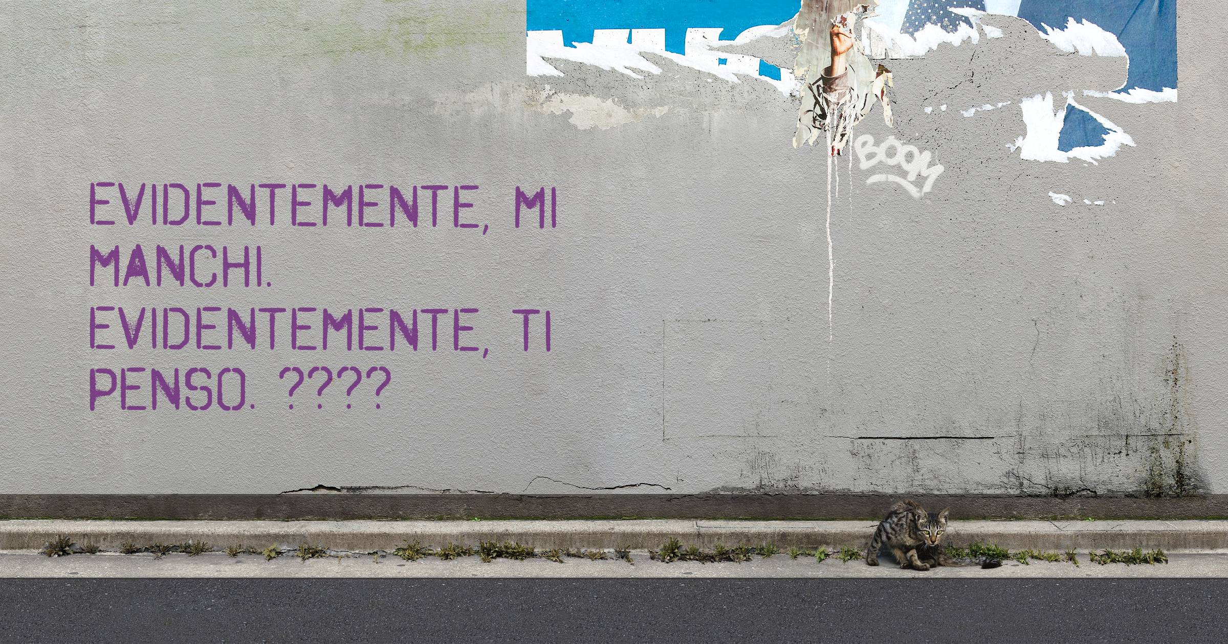 Evidentemente, mi manchi. Evidentemente, ti penso. ????