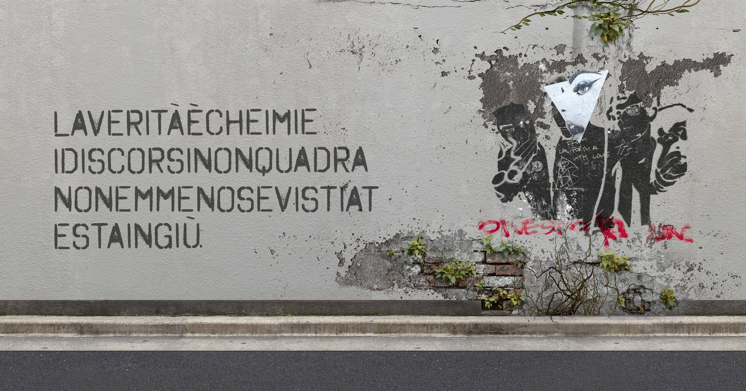 Laveritàècheimieidiscorsinonquadranonemmenosevistiatestaingiù.