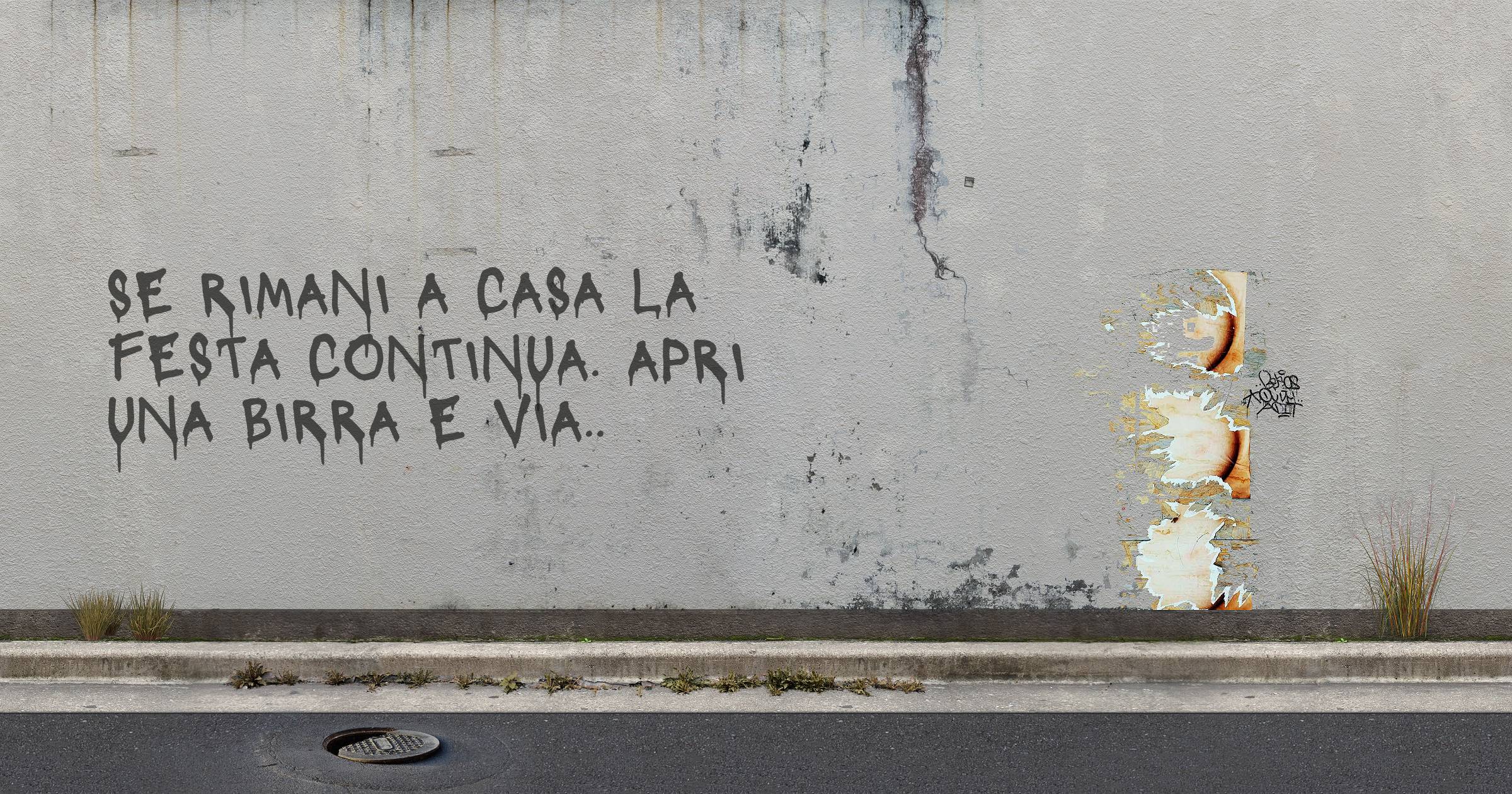 Se rimani a casa la festa continua. Apri una birra e via..
