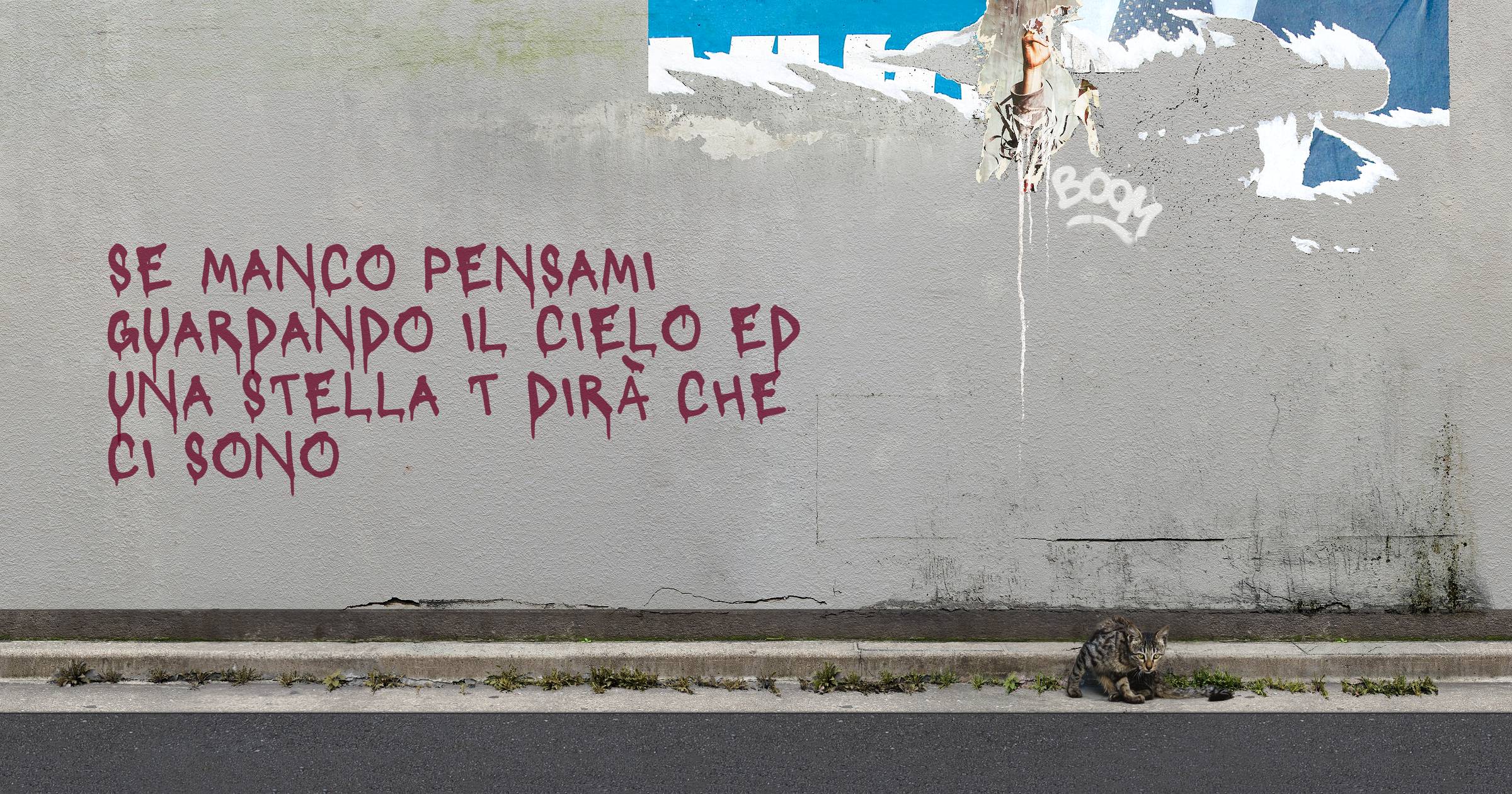se manco pensami guardando il cielo ed una stella t dirà che ci sono