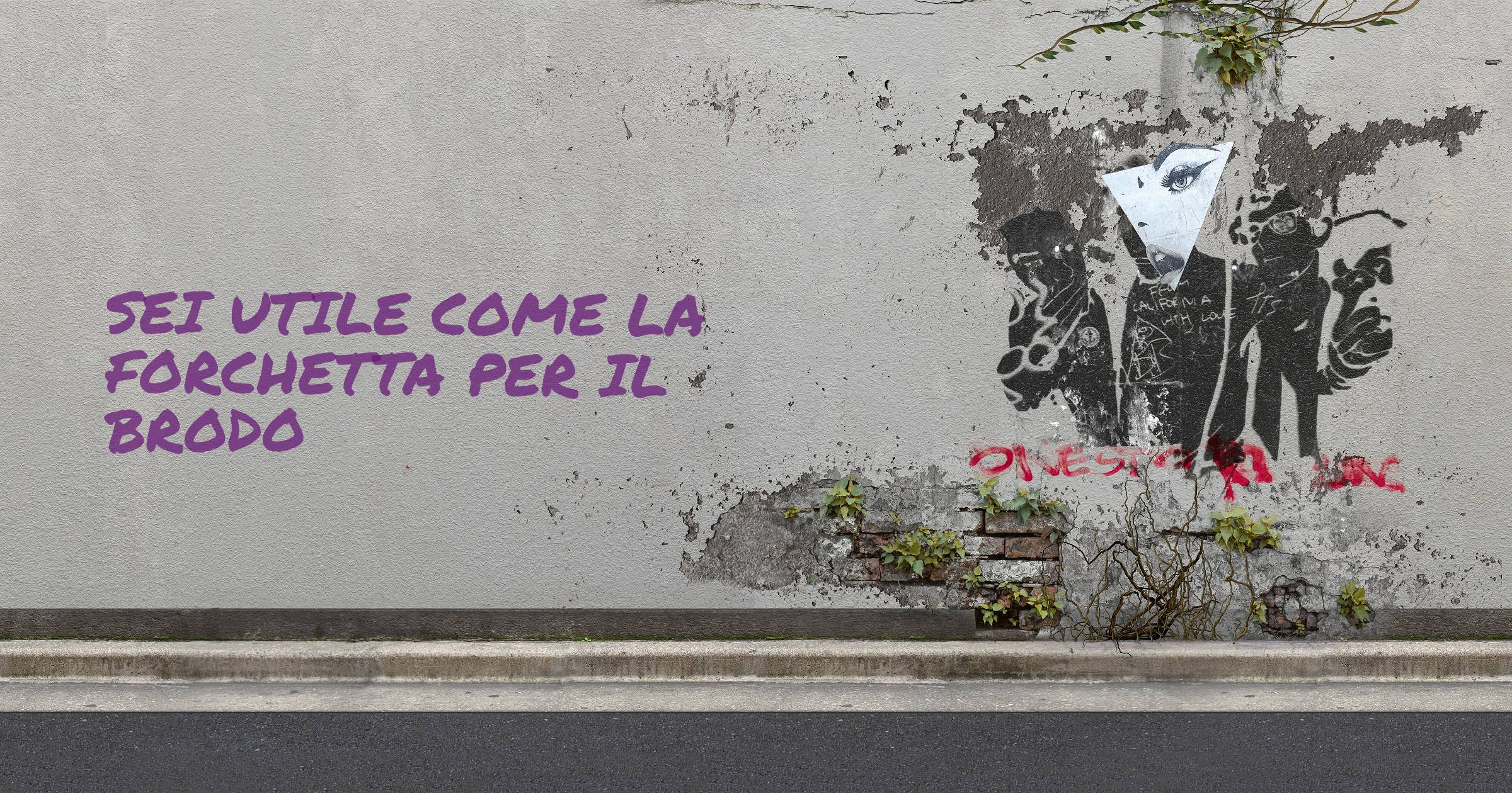 Sei utile come la forchetta per il brodo