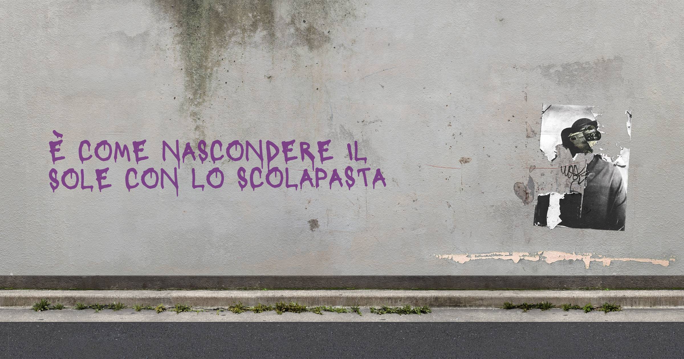 È COME NASCONDERE IL SOLE CON LO SCOLAPASTA