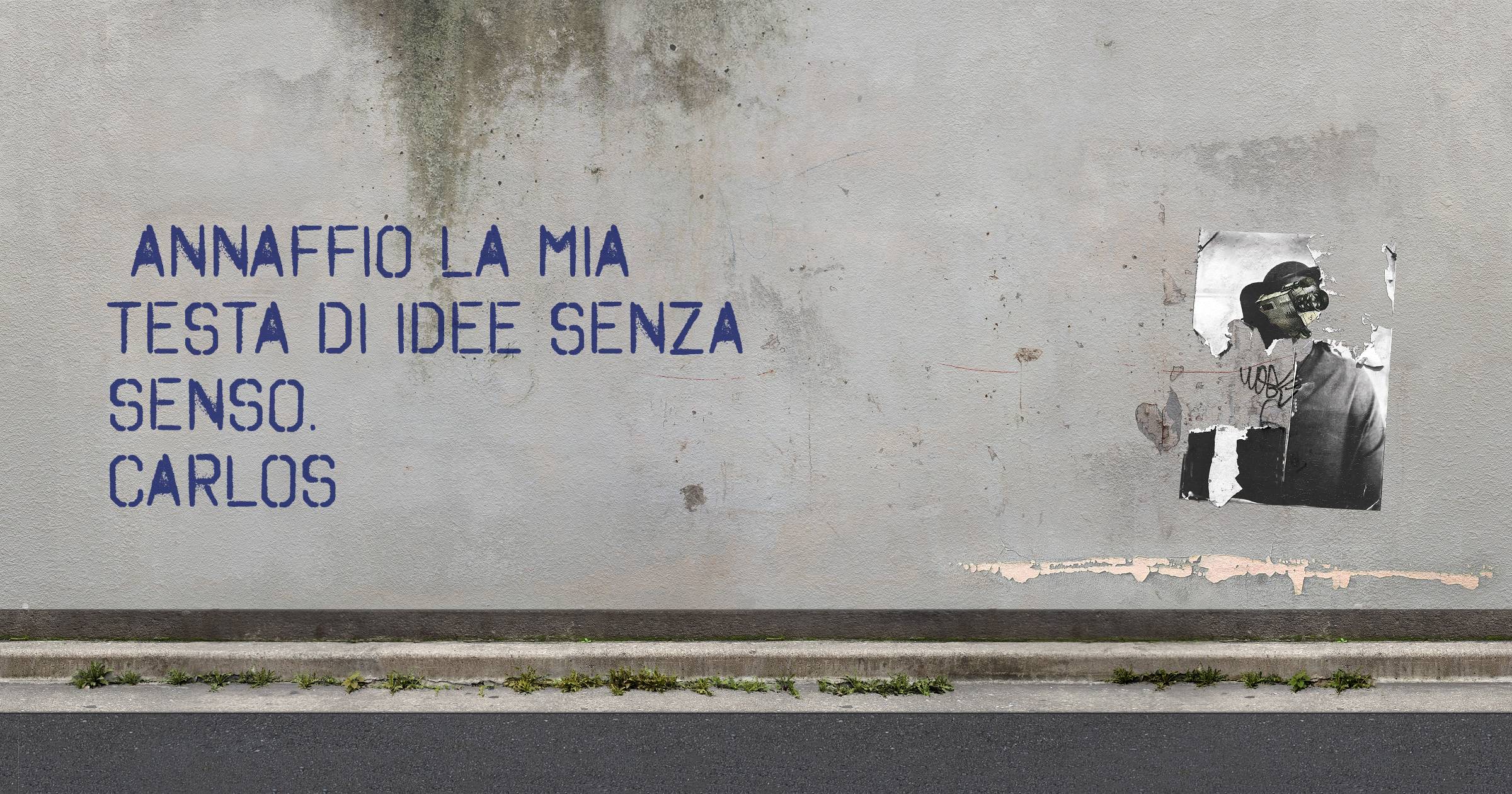 Annaffio la mia testa di idee senza senso.
CarloS