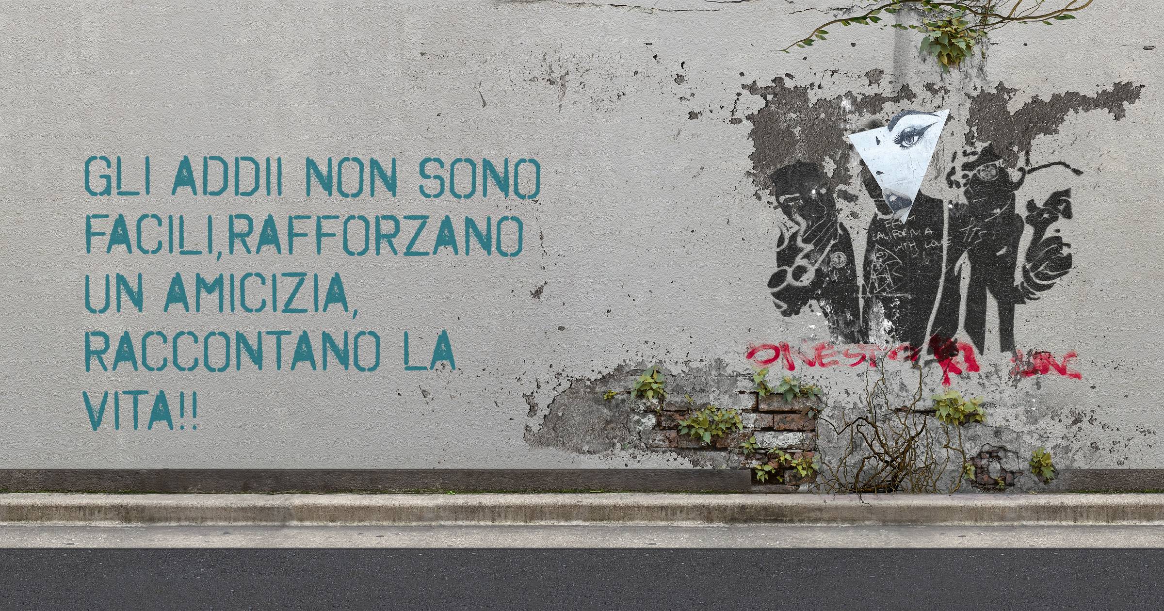Gli addii non sono facili,rafforzano un amicizia, raccontano la vita!!