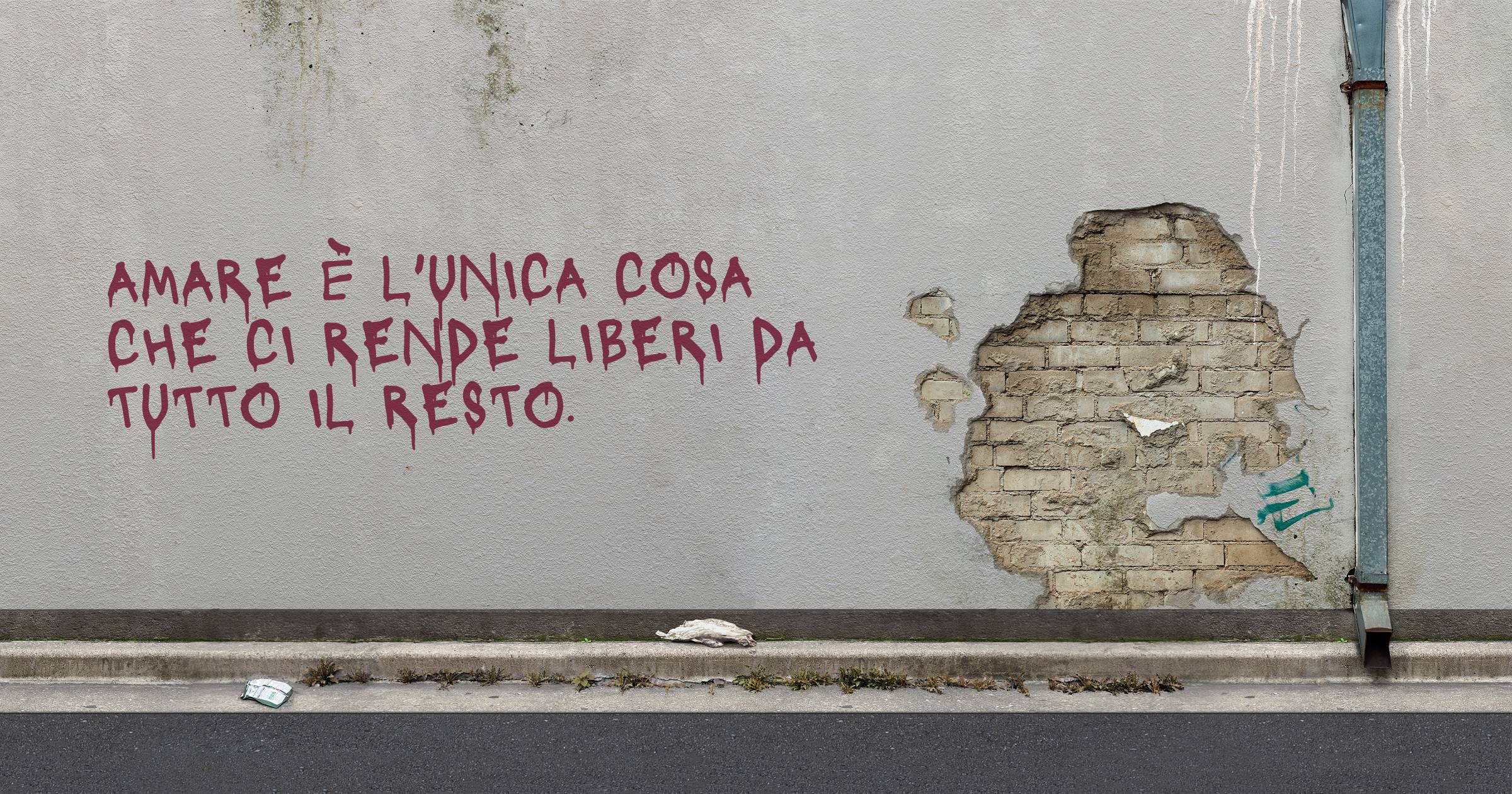 Amare è l'unica cosa che ci rende liberi da tutto il resto.
