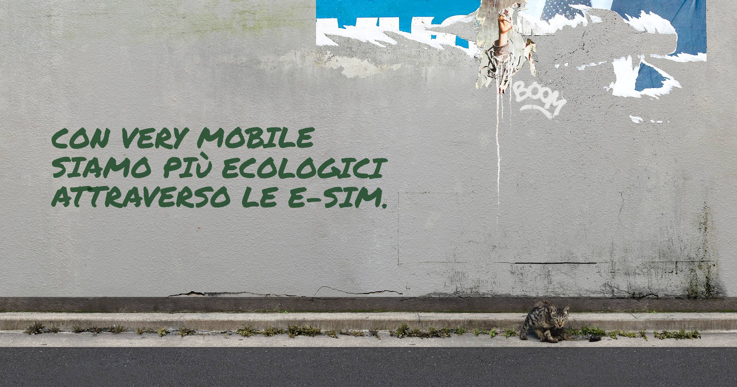 Con Very Mobile siamo più ecologici attraverso le e-sim.