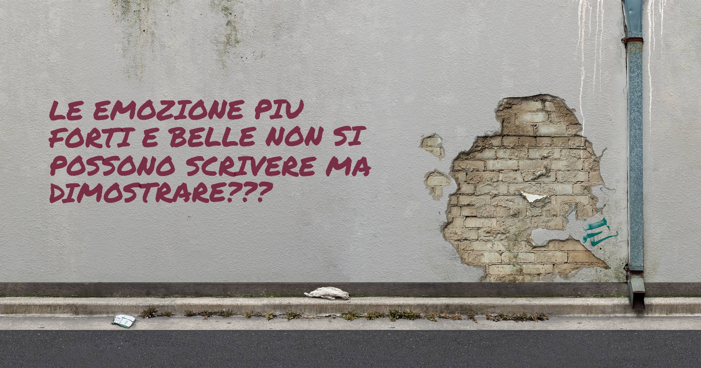 le emozione piu forti e belle non si possono scrivere ma dimostrare???