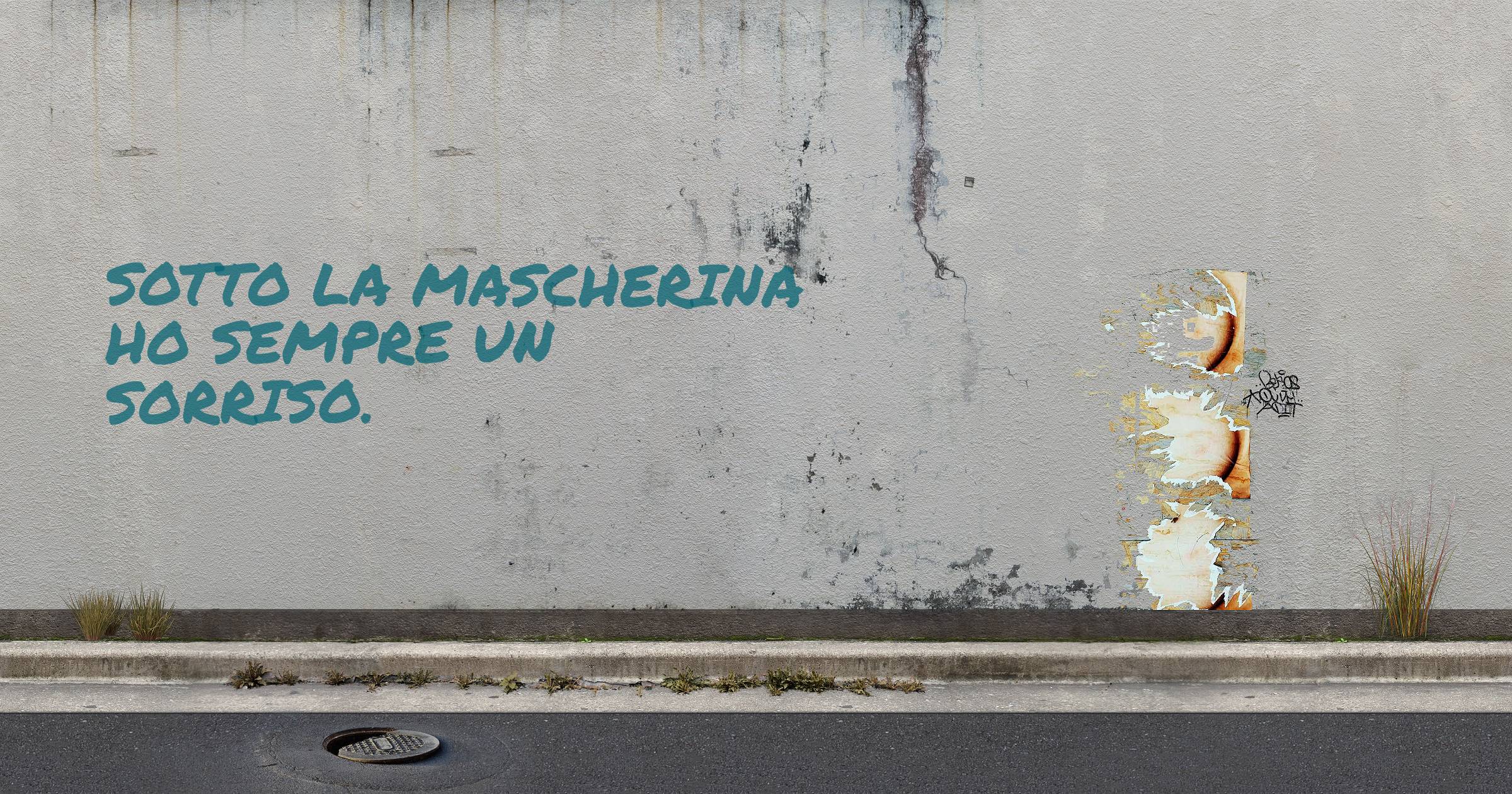 Sotto la mascherina ho sempre un sorriso.