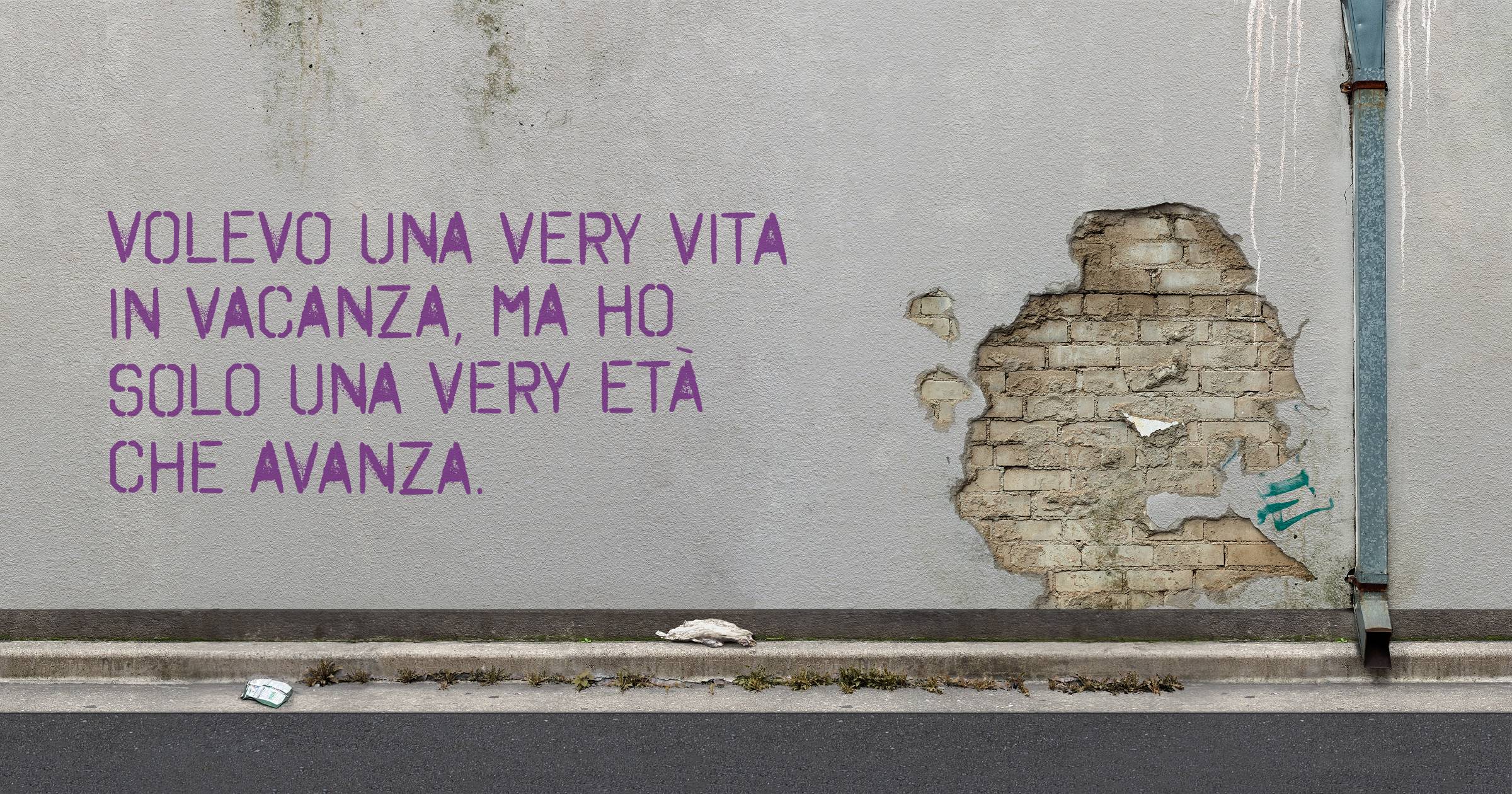 Volevo una very vita in vacanza, ma ho solo una very età che avanza.